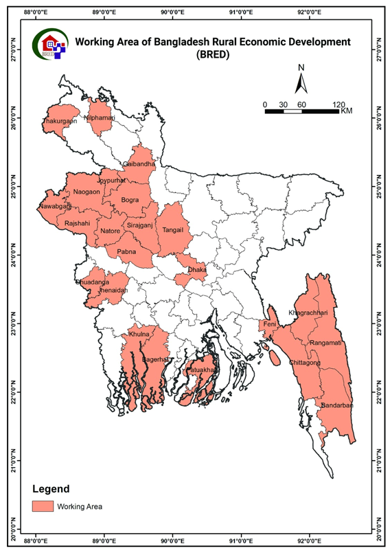 BRED working area in Bangladesh